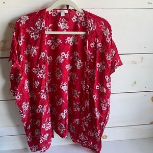 LOFT XS Short Sleeve Kimono
